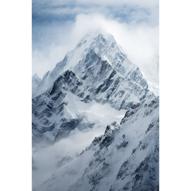 Canvas of Snowy Mountains